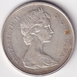 Alternative view of 50 cent Canada Silver 11.66 Grams Queen Elizabeth II 1965 Coin