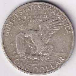 Alternative view of Crown Size 38 mm Silver One Dollar of USA of 1971 Coin