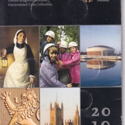 2010 UNC 12 Coins Collection Royal Mint United Kingdom Rare Set