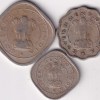 Republic India 1954 Nickel 2 Annas 1 Anna 1/2 Anna Three Coins Set Bombay Mint Rare #2 - Image 2