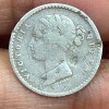 British-India Two Annas 1841 (Victoria) Rare Silver Coin#K-200 - Image 2