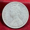 India - British 1 Rupee 1874 - Victoria Rare Silver UNC Coin #C-81 - Image 2