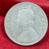 India - British 1 Rupee 1876 - Victoria Rare Silver UNC Coin #C-82 - Image 2