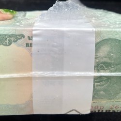 5 RUPEES PACKED RIM NORMALLY WAX CUTTING 1000 NOTE PACKED RIM