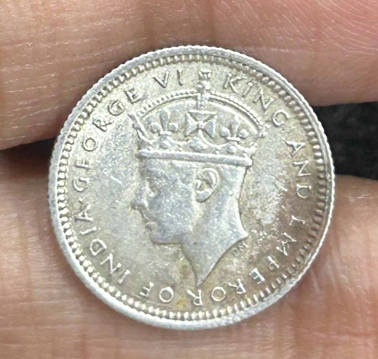 British Malaysia › Malaya 5 Cents 1941 - George VI Rare Silver Coin #S-66