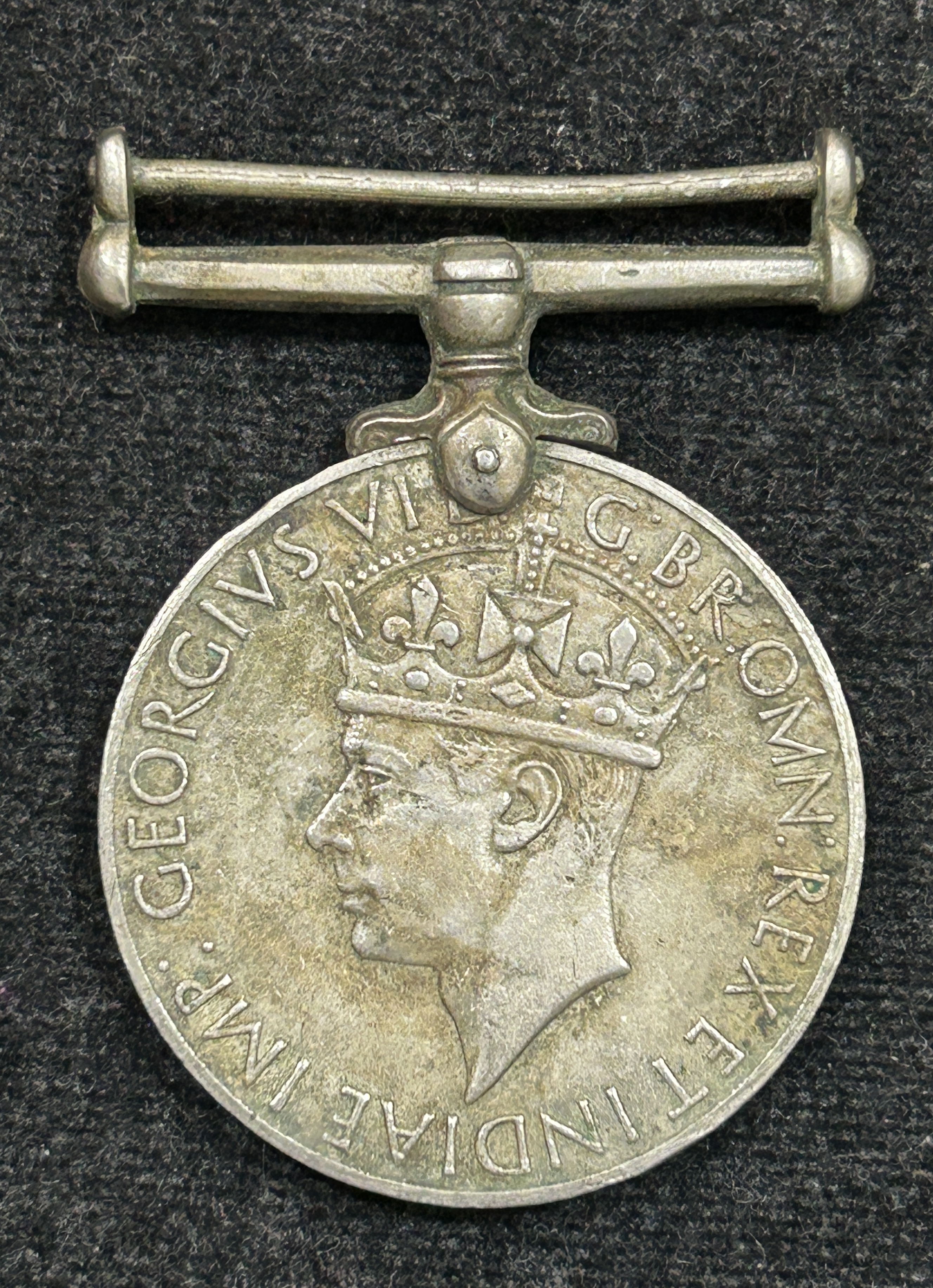 India 1939-1945 George VI Rare Named Medal#S-73