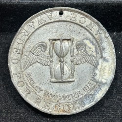 Reward for Merit : Awarded for Regular Attendance (Delay Not : Time Flies) Rare Medal#S-81