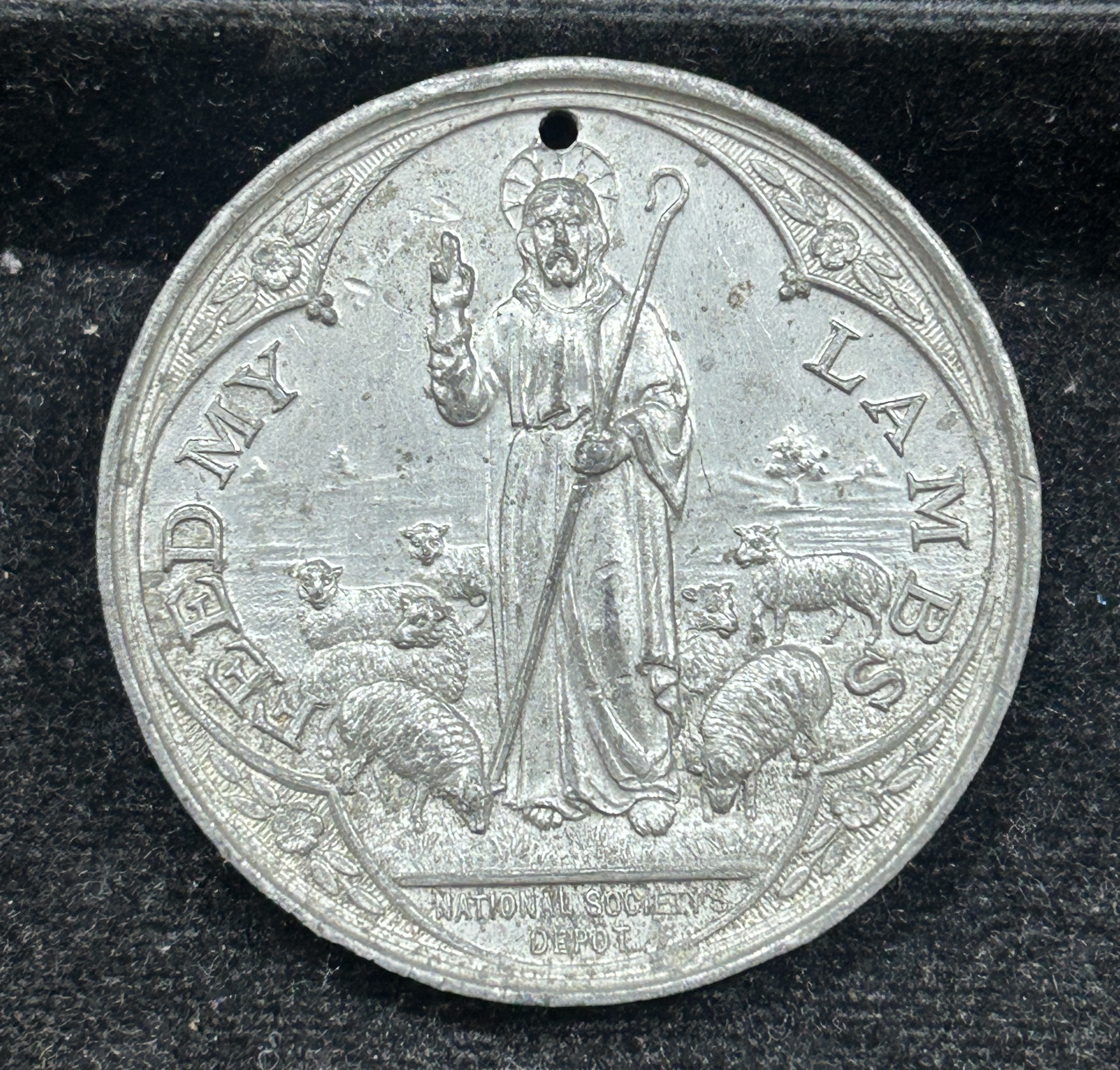 Feed My Lambs : For Regular Attendance Rare Medal#S-82