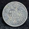 British- India ¼ Rupee - Victoria (1862) Rare Silver Coin#S-93
