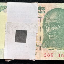 5 Rupees Gandhi Rare UNC Serial Packet