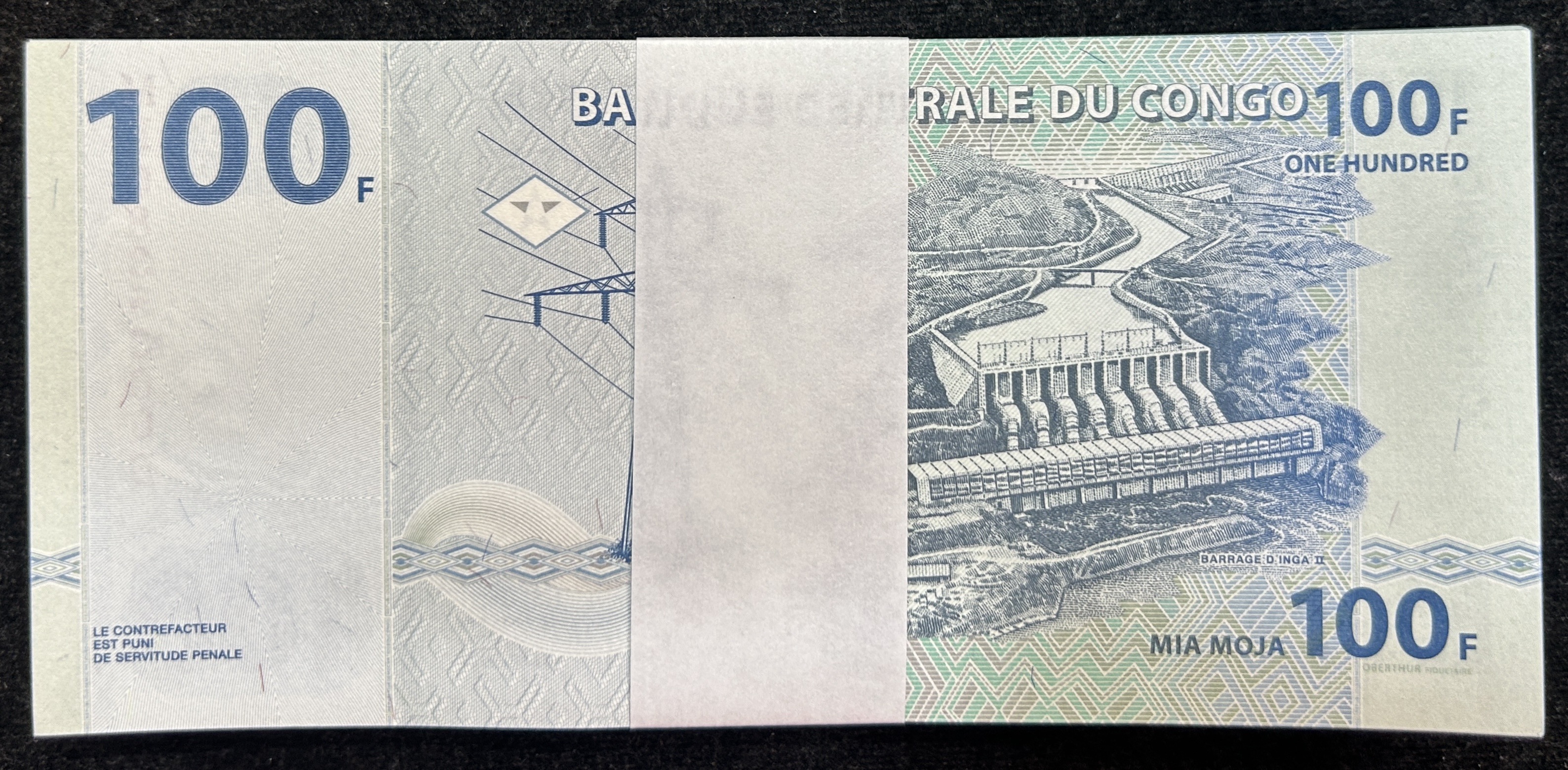 Congo 100 Francs Rare Gem 💎 UNC Serial Packet