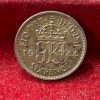 United Kingdom 6 Pence - George VI (1st coinage) 1944 Rare Silver Coin #C-52
