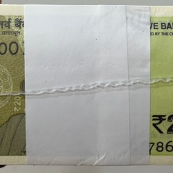 786001 ( Full Fancy Number pack rim + 786786 )10 Rupees 2026 RBI Governor Sanjay Malhotra Sealed 1000 note pack RIM