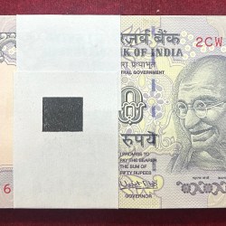 50 Rupees Parliament Old Issue Governor Urjit Patel Rare Gem 💎 Unc Serial Packet