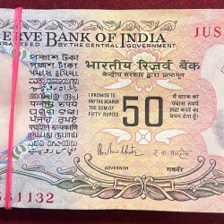 100 Note Used Mix Governor Old Issue 50 Rupees Good Condition Note