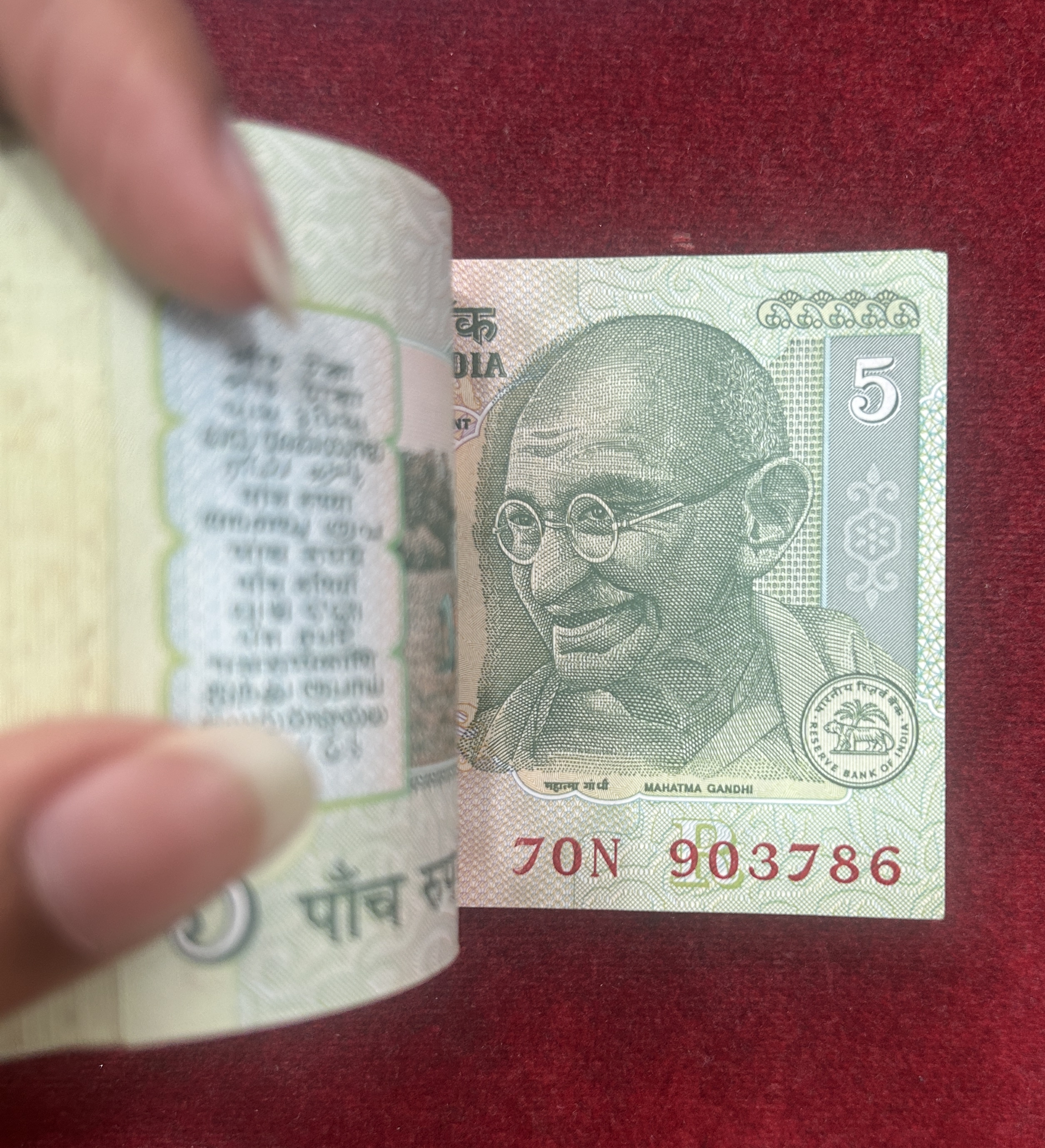 5 Rupees Gandhi Governor Bimal Jalan Rare Serial Packet With Fancy Number Ending 786