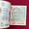 5 Rupees Gandhi Governor D.Subba Rao Rare Serial Packet With Fancy Number Ending 786 - Image 2