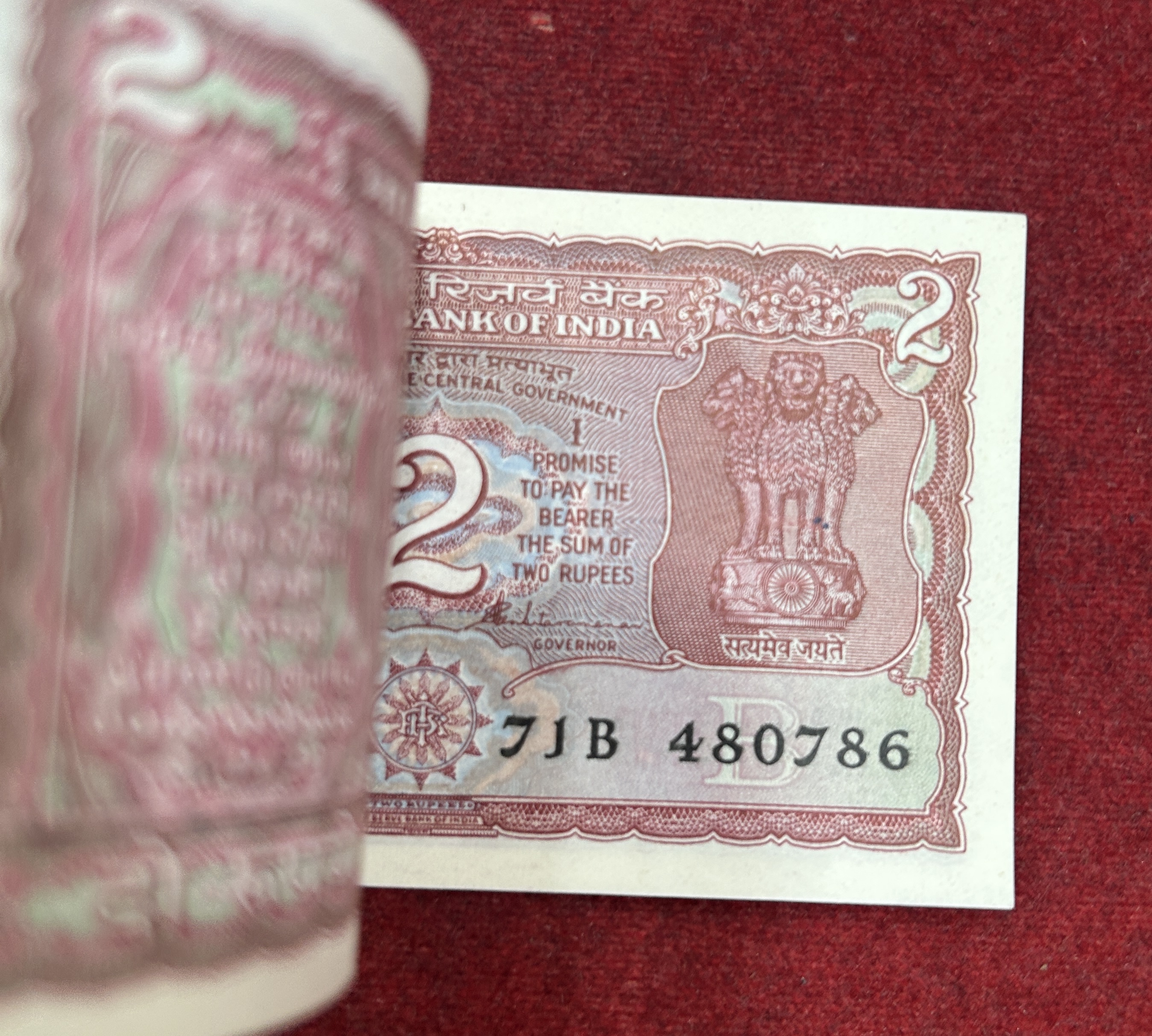 2 Rupees Tiger Issue Governor S.Venkitaramanan Rare Serial Packet With Fancy Number Ending 786