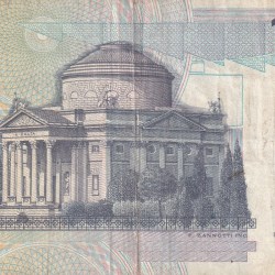 Alternative view of Italy 10 000 Lire Volta lowest Price Note #B2