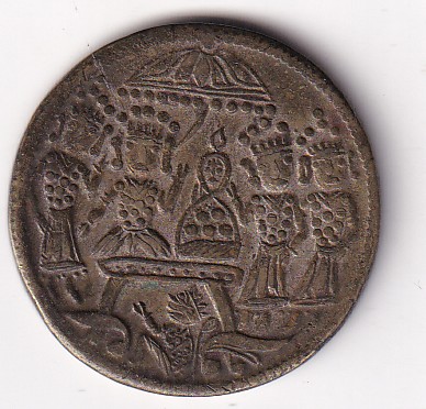 Hanuman Flying Brass Old Token 100% Original Rare Token #k-152