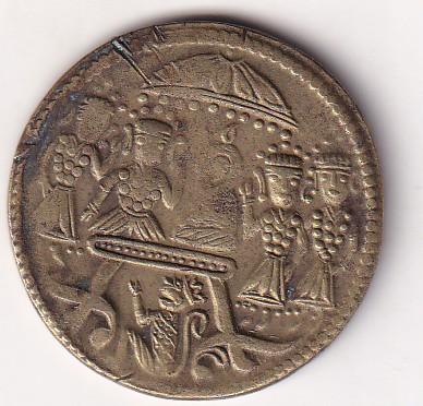 Hanuman Flying Brass Old Token 100% Original Rare Token #k-158