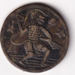Hanuman Flying Brass Old Token 100% Original Rare Token #k-160