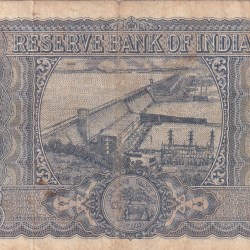 Alternative view of 100 RUPEES DIAMOND ISSUE GOVERNOR P.C.BHATTACHARYA RARE NOTE
