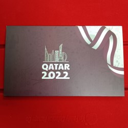 Alternative view of Ex Rare GATHER IN QATAR FIFA World Cup Qatar Year 2022 Proof Coin Set