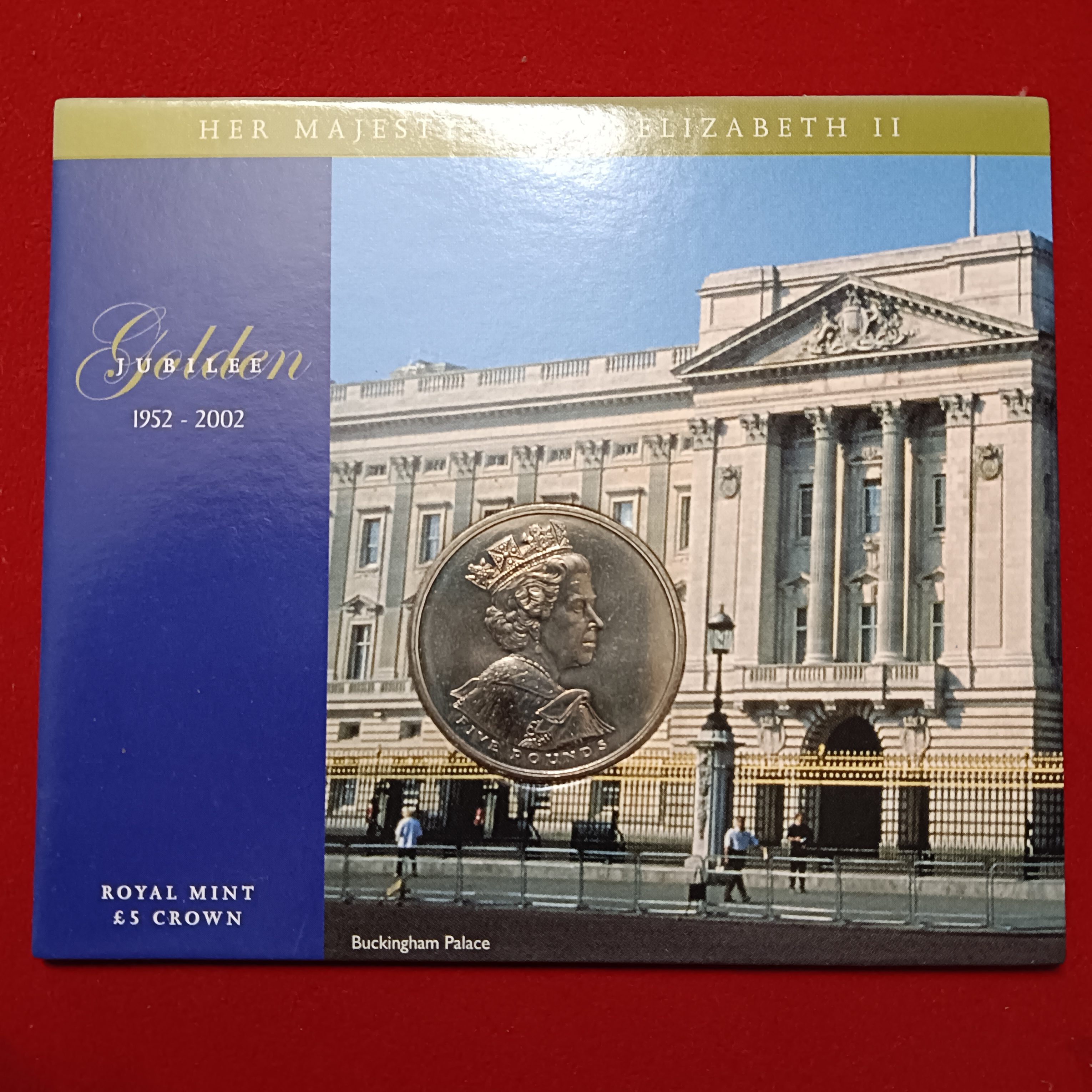 Ex Rare Her Majesty Queen Elizabeth Golden Jubilee Five Pounds 1952-2002 Proof Coin Royal Australian Mint ( - Image 3