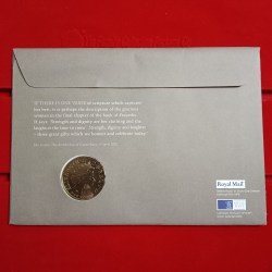 Alternative view of Ex Rare 5 Pounds Proof Coin Her Majesty Queen Elizabeth The Queen Mother 1900-2002 Royal Mint