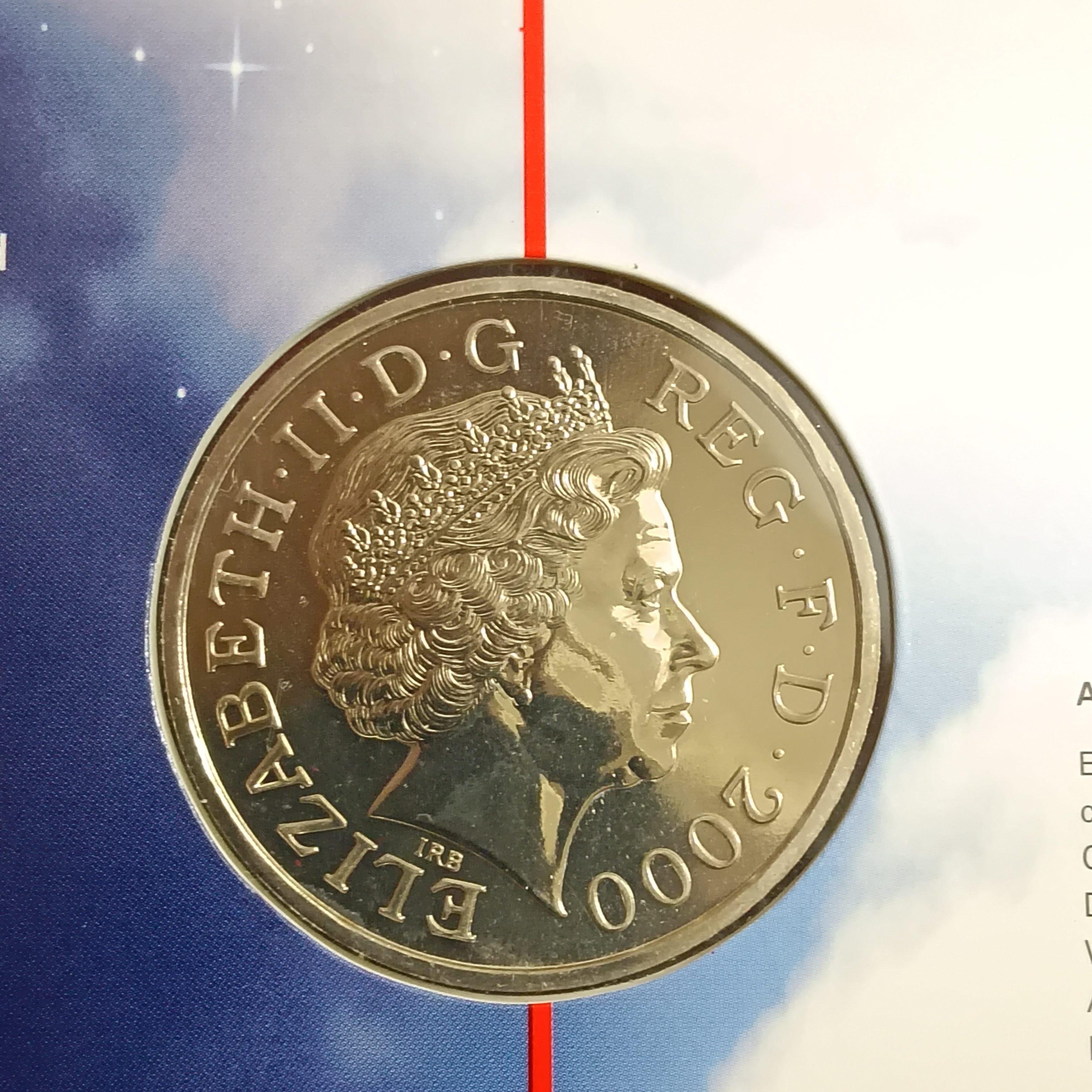 Extremely Rare Queen Elizabeth Five Pounds ANNO DOMINI 1999-2000 GMT Proof Coin Royal Mint - Image 6