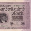 Germany 100 000 Mark 1923 Reichsbanknote Rare Note #B2