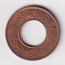Alternative view of BRITISH -INDIA 1 PICE GEORGE VI 1944 (HC WITH LARGE DOT OVER DIAMOND BELOW DATE) RARE UNC COIN #K-228