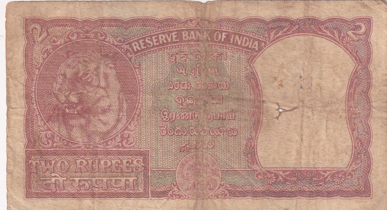 India 2 "रुपया" Rupees Governor B.Ramarao Rare Note