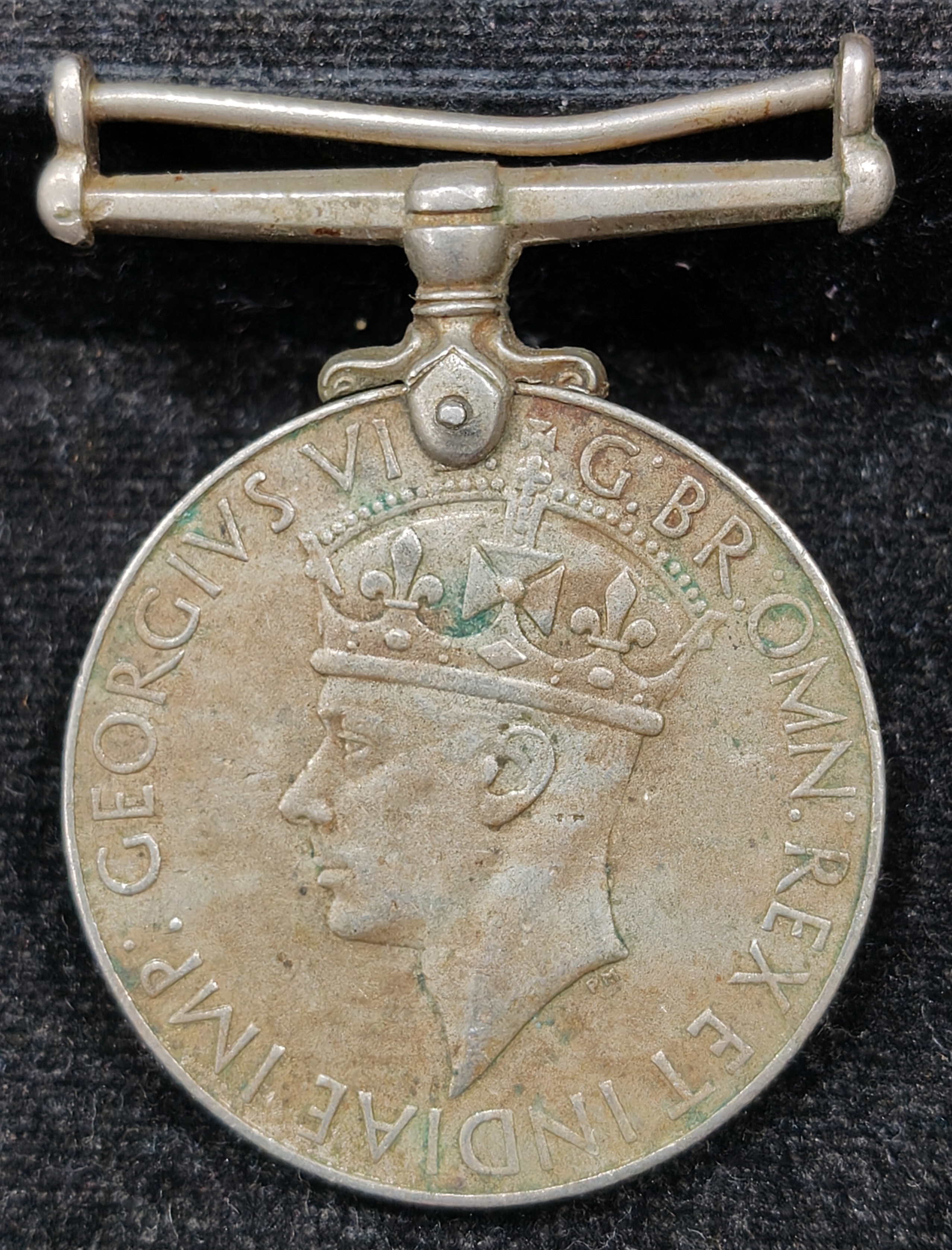 India Full MAP George VI British-India Unnamed Medal Rare #E-408