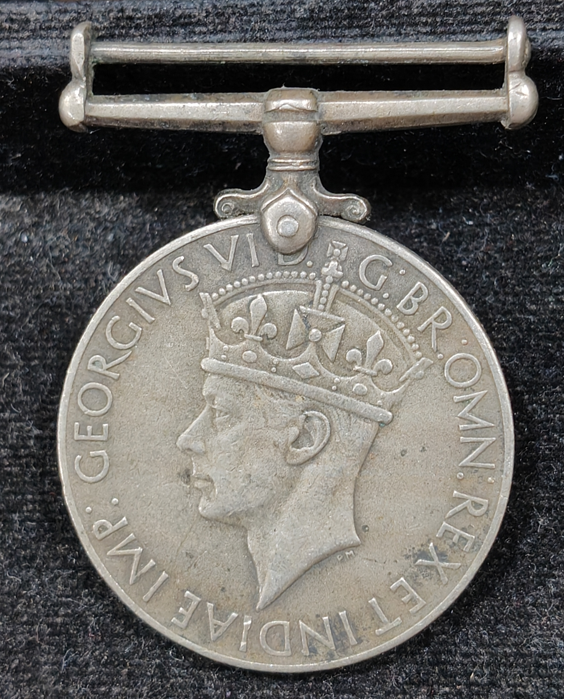 India Full MAP George VI British-India Unnamed Medal Rare #E-409