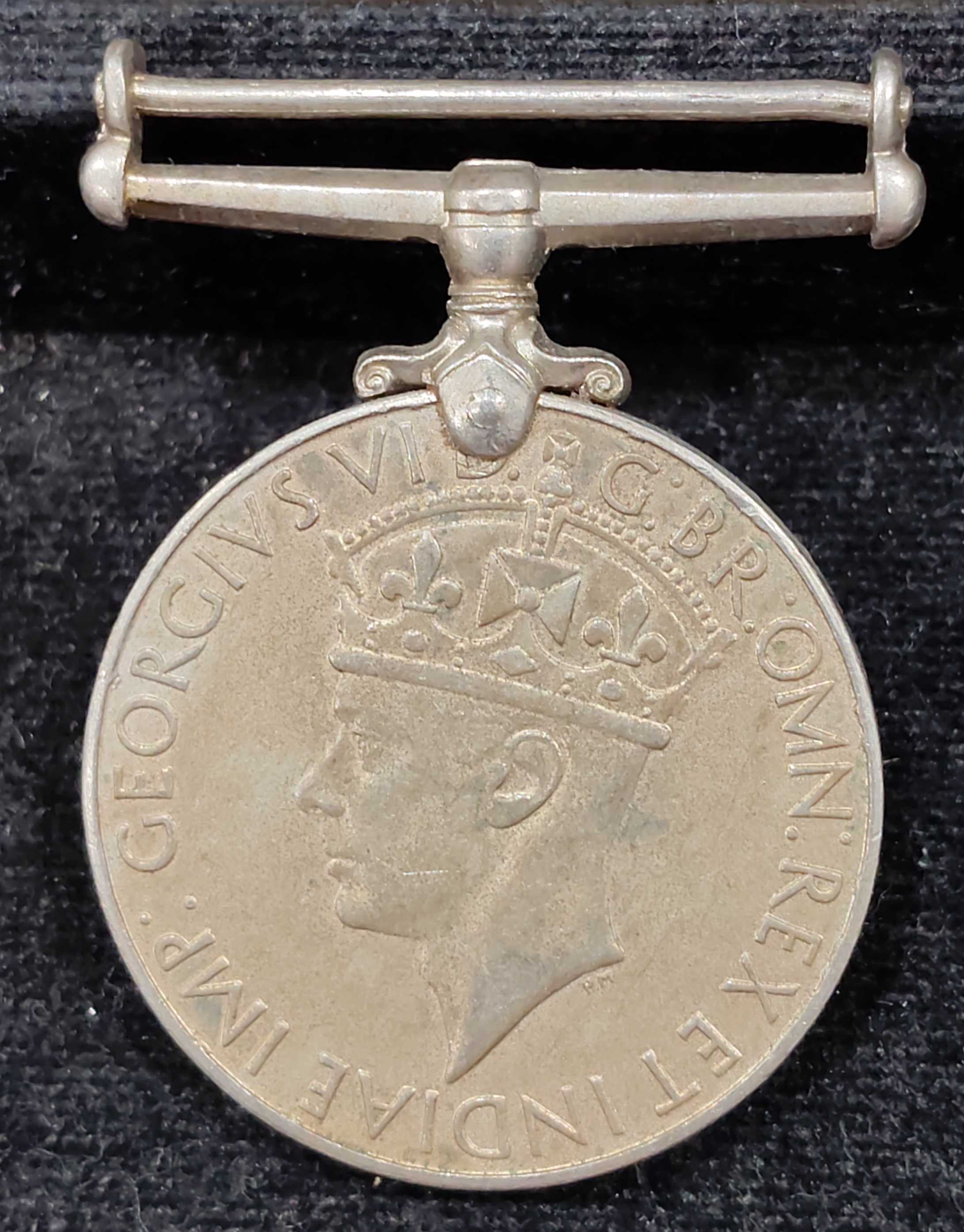 India Full MAP George VI British-India Unnamed Medal Rare #E-410