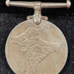 India Full MAP George VI British-India Unnamed Medal Rare #E-410