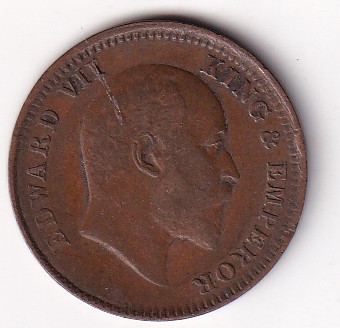 British India ¼ Anna - 1907 (Edward VII) Rare Coin#K-239 - Image 2