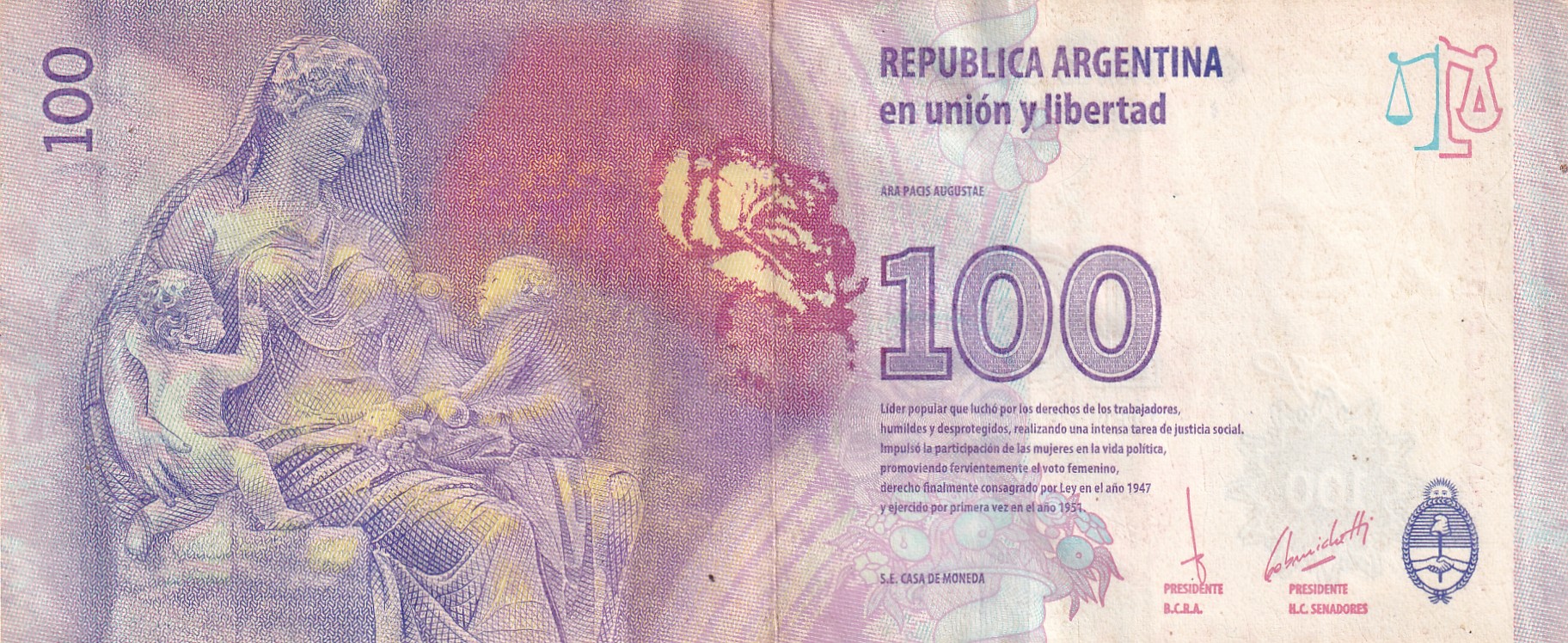 Argentina 100 Pesos Lowest price Rare Note #B2