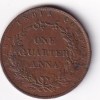 India - British ¼ Anna 1858 - Victoria Rare Coin #S-41 - Image 2