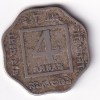 India - British 4 Annas 1919 - George V Rare Coin #S-42 - Image 2