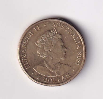 Australia 1 Dollar 2021 - Elizabeth II - Donation Dollar Commemorative issue Rare Colored Coin #S-19