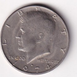 United States ½ Dollar 1974 ("Kennedy Half Dollar") Rare Coin#S-8