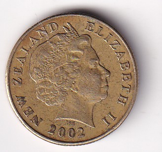 New Zealand 1 Dollar - Elizabeth II 2002 Rare Coin#S-10 - Image 2