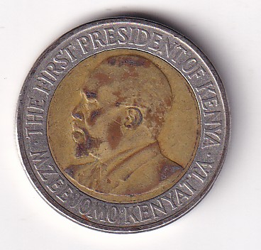 Kenya 20 Shillings Magnetic 2010 Rare Bimetallic Coin#S-12