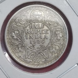 INDIA HALF RUPEE 1926 CALCUTTA