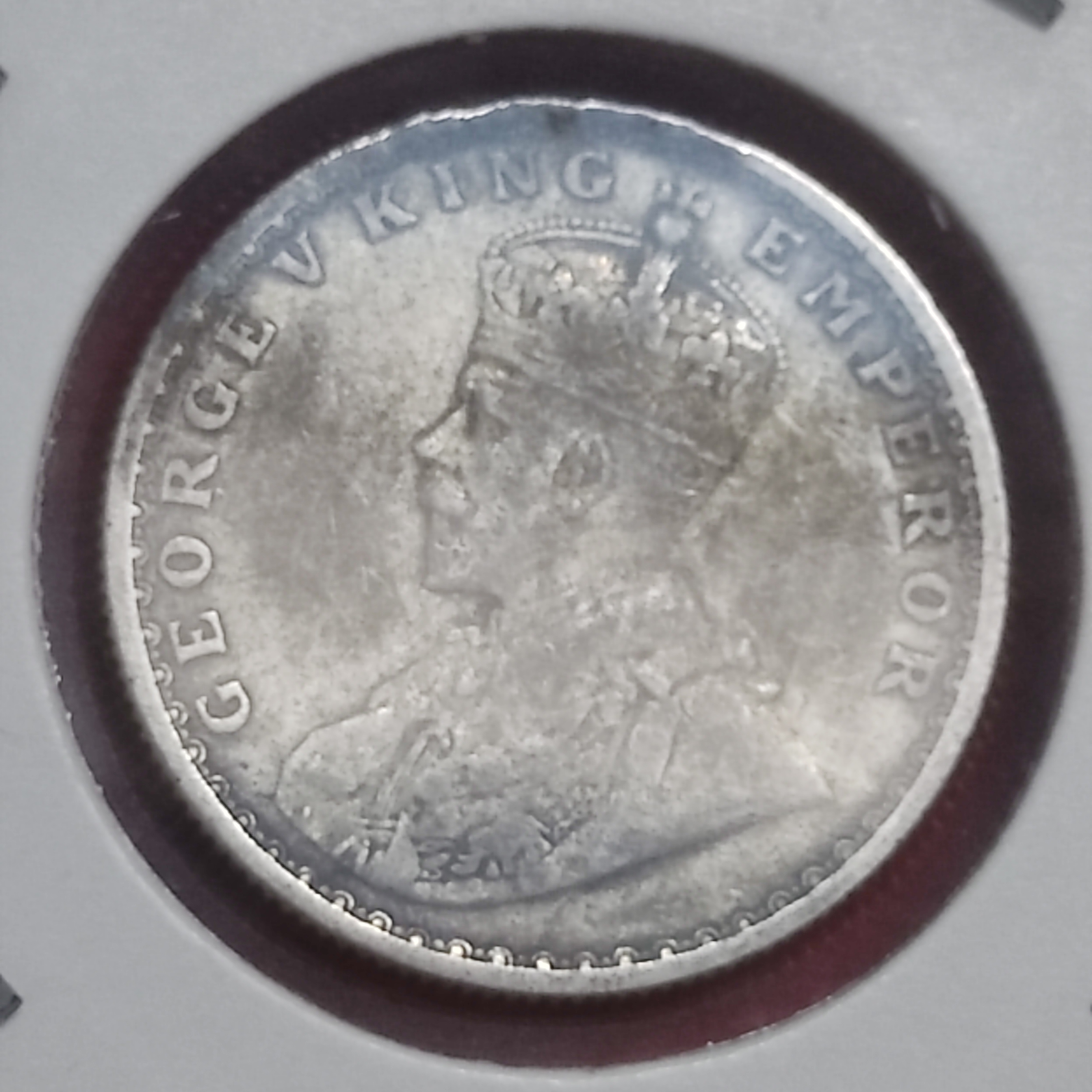 India Half Rupee 1914 Bombay Mint