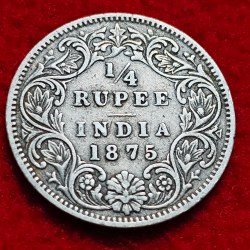 1/4 RUPEE 1875 COIN