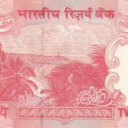Alternative view of 191919 (Tripling) Fancy Number 20 Rupees (Telescope) Governor Urjit Patel Rare Unc Note